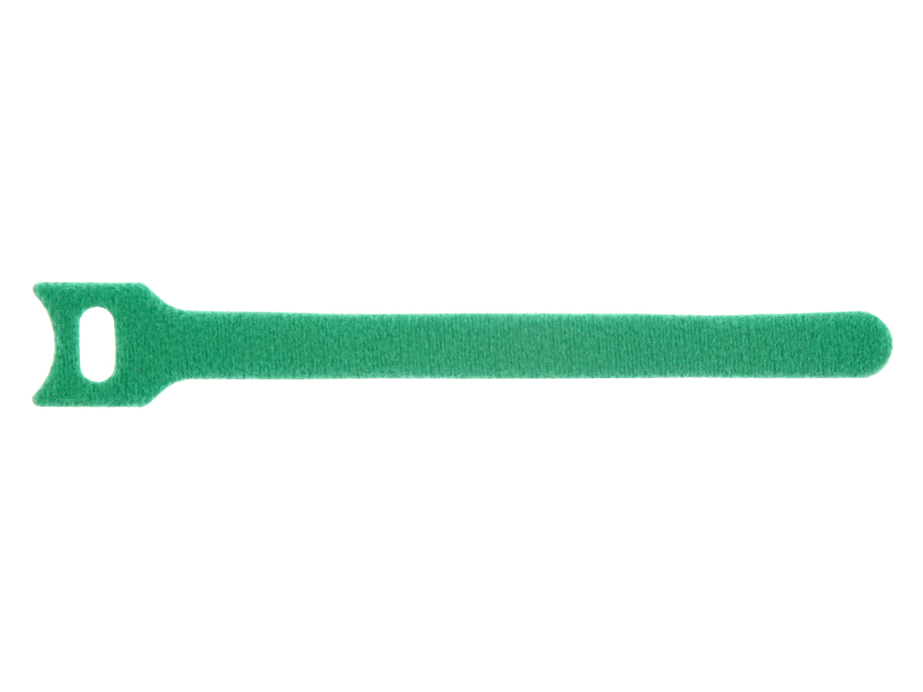 Secure Cable Ties 6 inch Green Hook and Loop Tie Wrap - 50 Pack