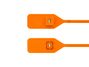 13 Inch Standard Unlabeled Orange Tear Away Plastic Seal - 0 of 4