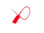 8 Inch Unlabeled Light-Duty Red Tamper Evident Plastic Seal - 1 of 4