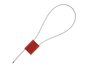 Picture of 12 Inch Red Blank Pull Tight Galvanized Steel Cable Seal with 1.8mm wire - 50 Pack - 0 of 3