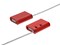 Picture of 12 Inch Red Blank Pull Tight Galvanized Steel Cable Seal with 1.8mm wire - 50 Pack - 1 of 3