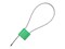 Picture of 12 Inch Green Blank Pull Tight Stainless Steel Cable Seal with 2.5mm wire - 50 Pack - 0 of 2