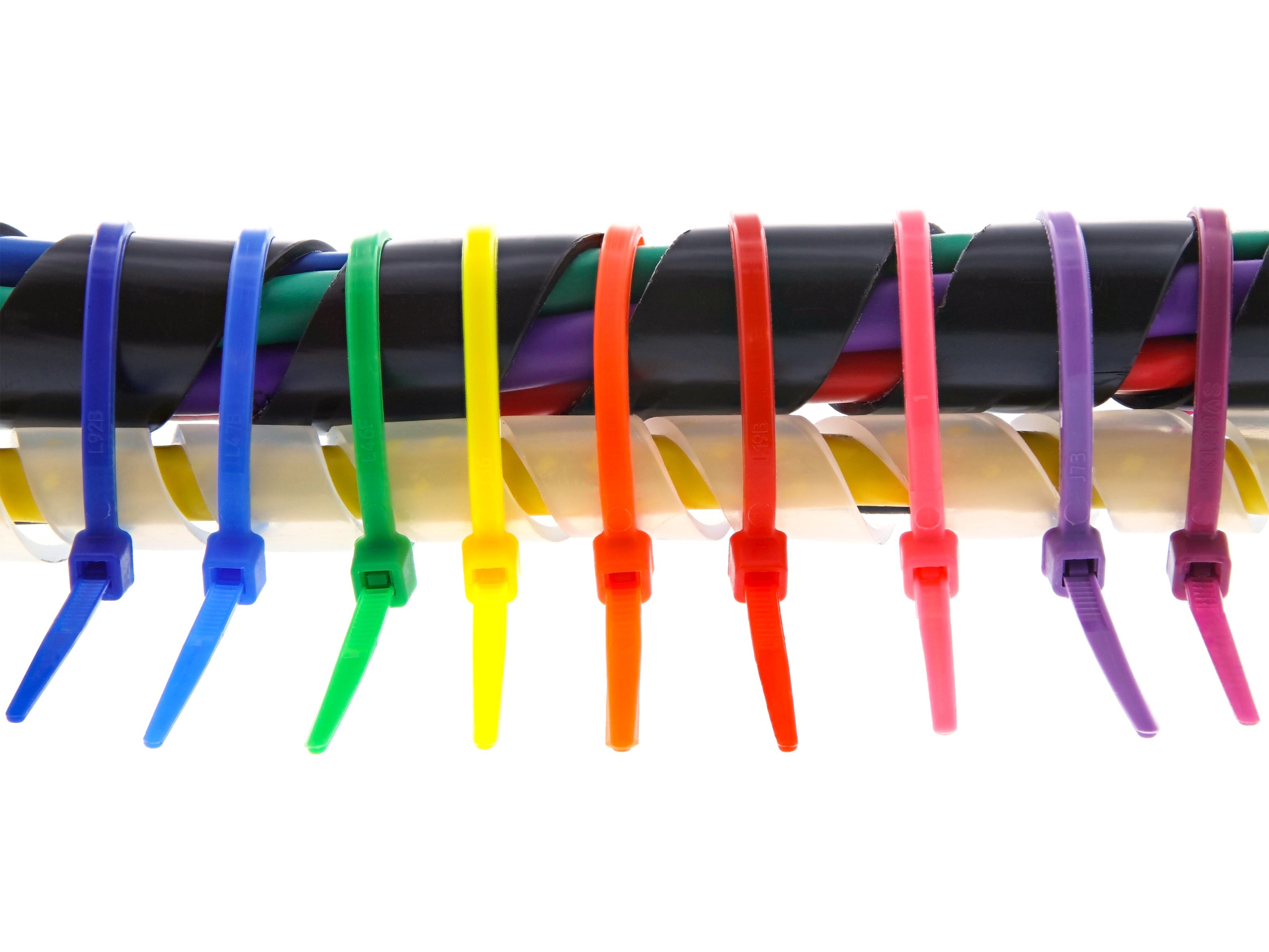 Colored Zip Ties 4" Nylon Cable Ties 480pcs Zip Ties Multi ColorPink,Red Blue 