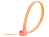 4 Inch Fluorescent Orange Miniature Cable Tie
