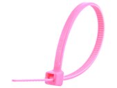 4 Inch Fluorescent Pink Miniature Cable Tie
