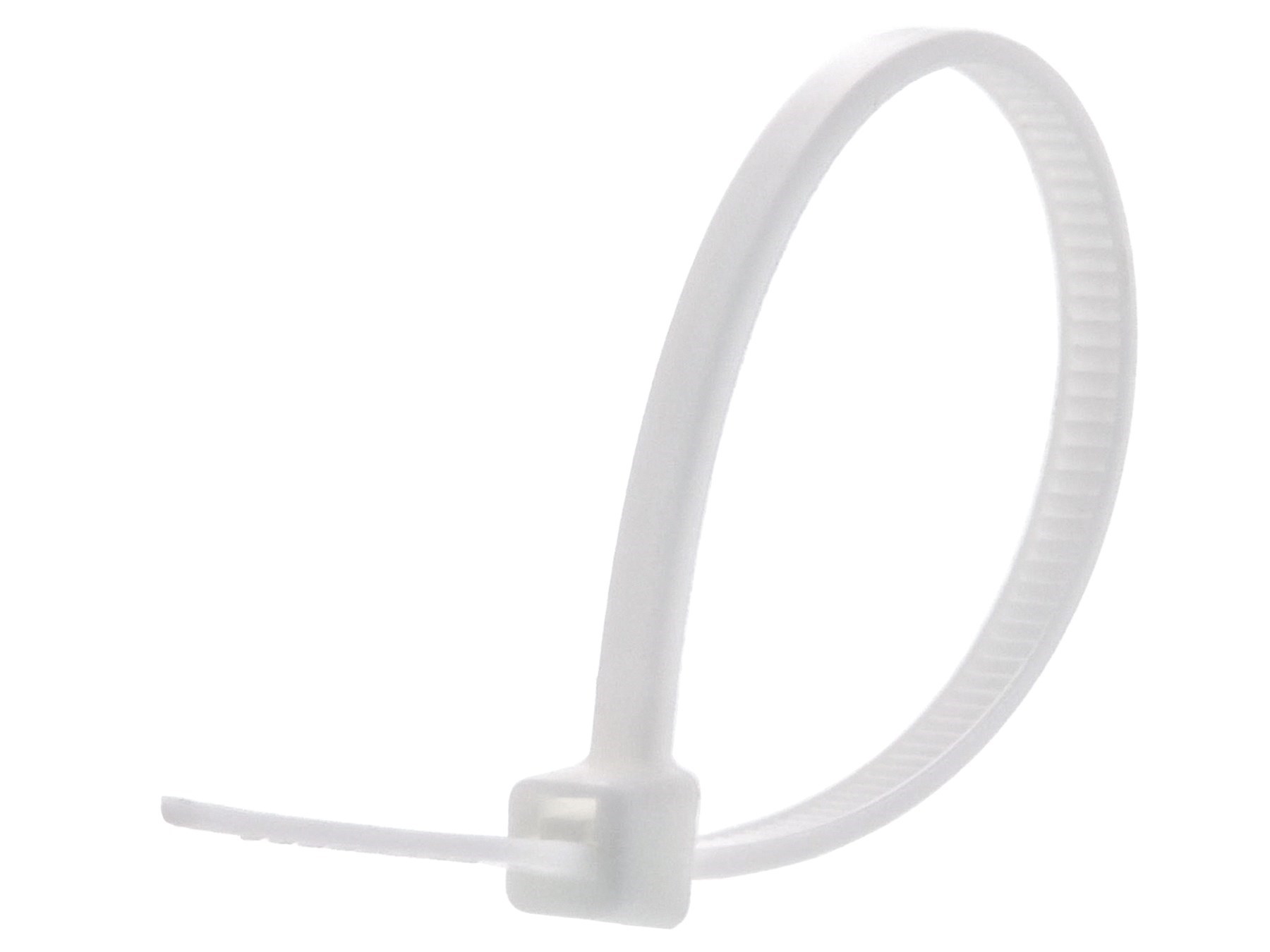 Pack of 100 4" White Plastic Cable Ties Network Cable Cord Wire Strap 18 Lbs 