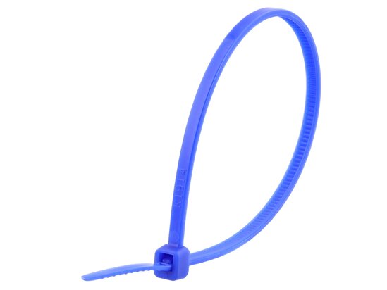 6 Inch Blue Miniature Cable Tie