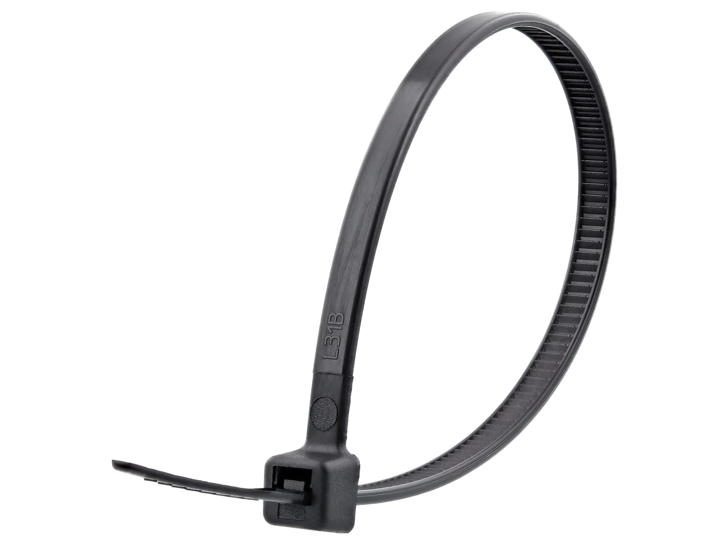 .141 Width 1000 Details about    6" Cable Ties High UV Resistant Zip Ties 30# Tensile Black 