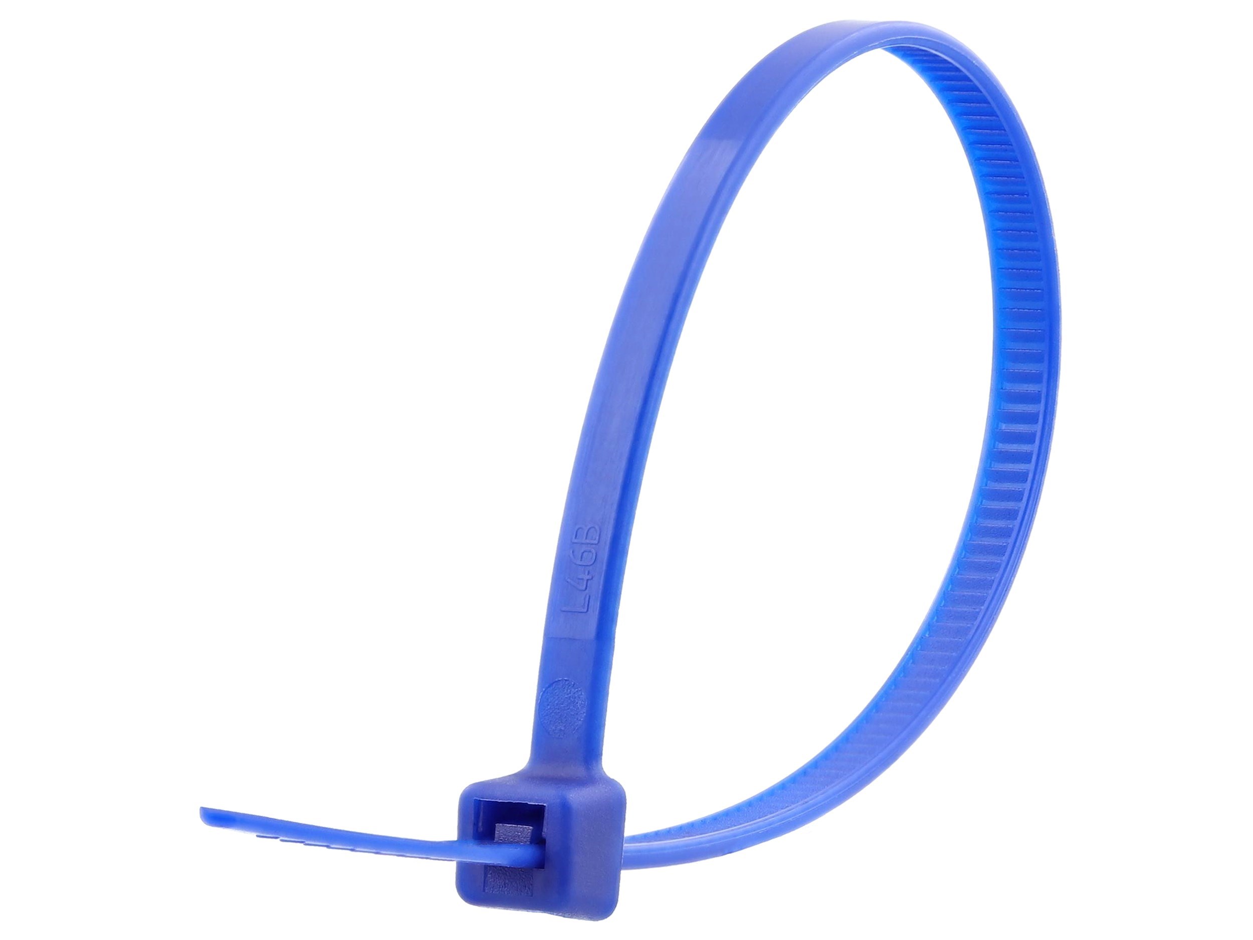 6 Inch Hook and Loop Reusable Strap Cable Cord Wire Ties 100 Pack Blue 