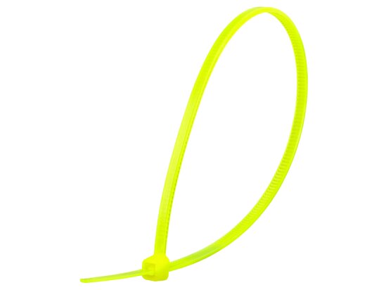 8 Inch Fluorescent Yellow Miniature Cable Tie