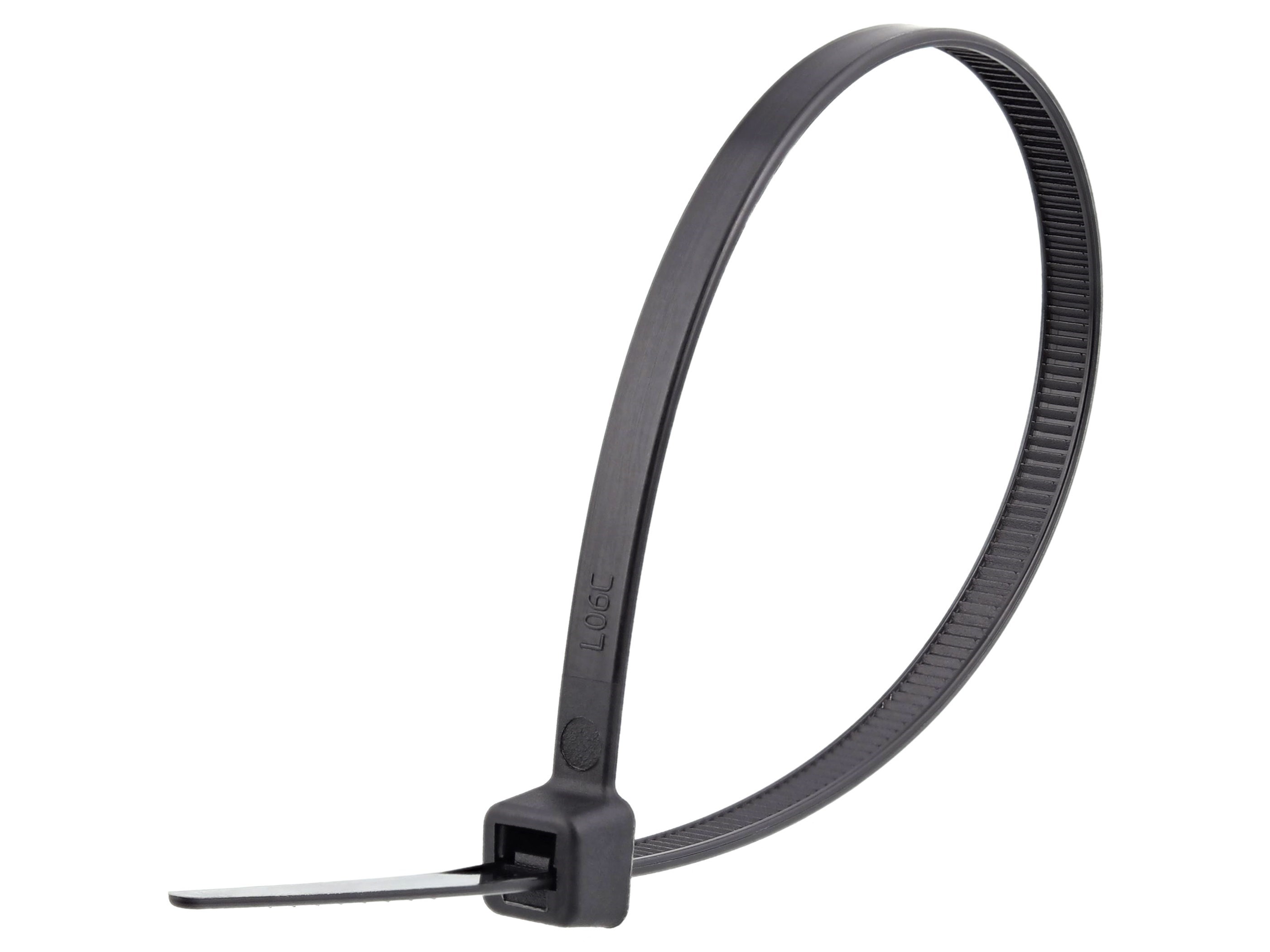 100 Pack 8" Black Zip Ties/Cable Ties Heavy Duty Nylon UV Resistant UL Scorpion 