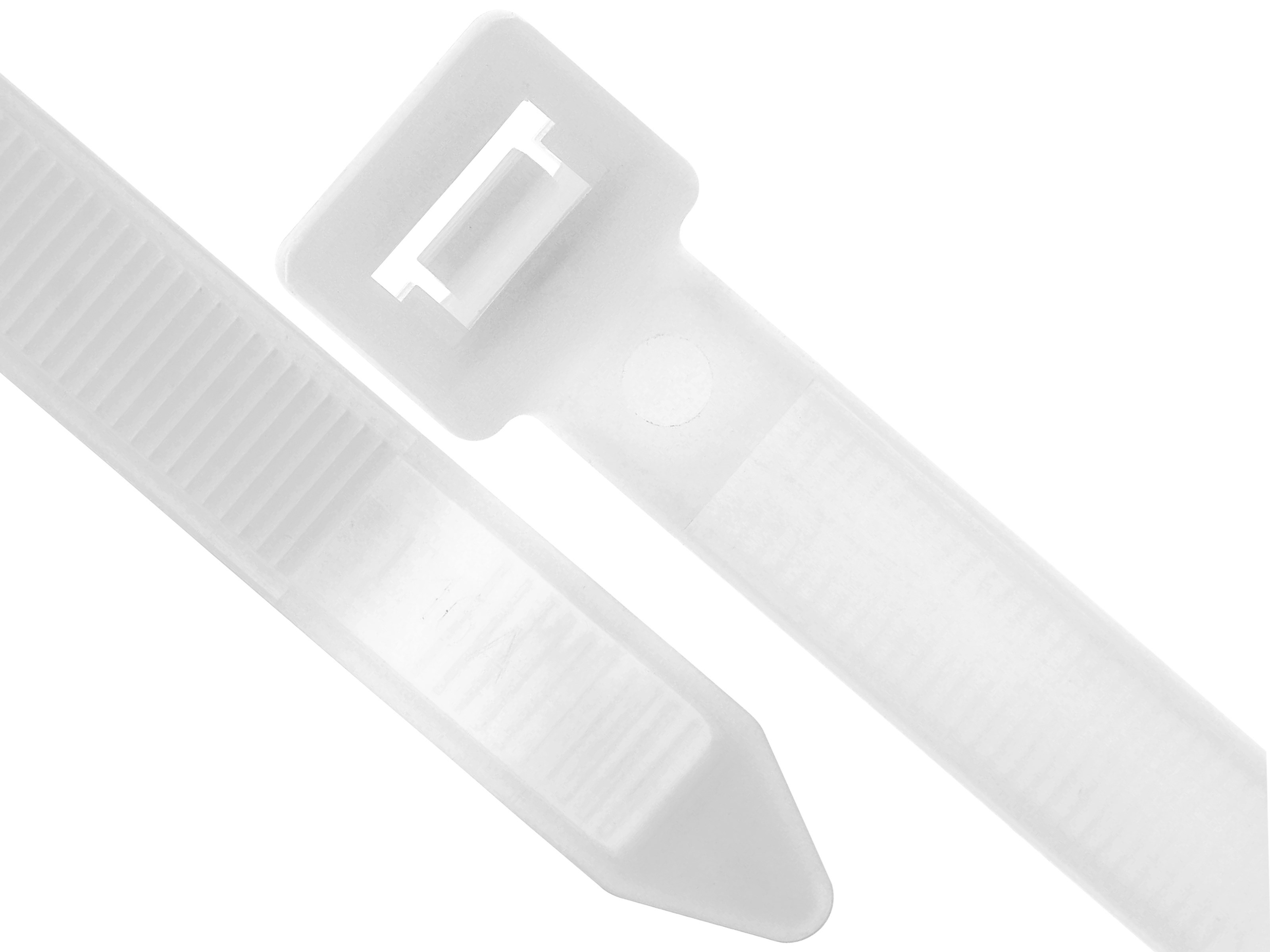 Natural/Clear 200X4.8mm Heavy Duty Cable Ties 2 Pk Of 100 