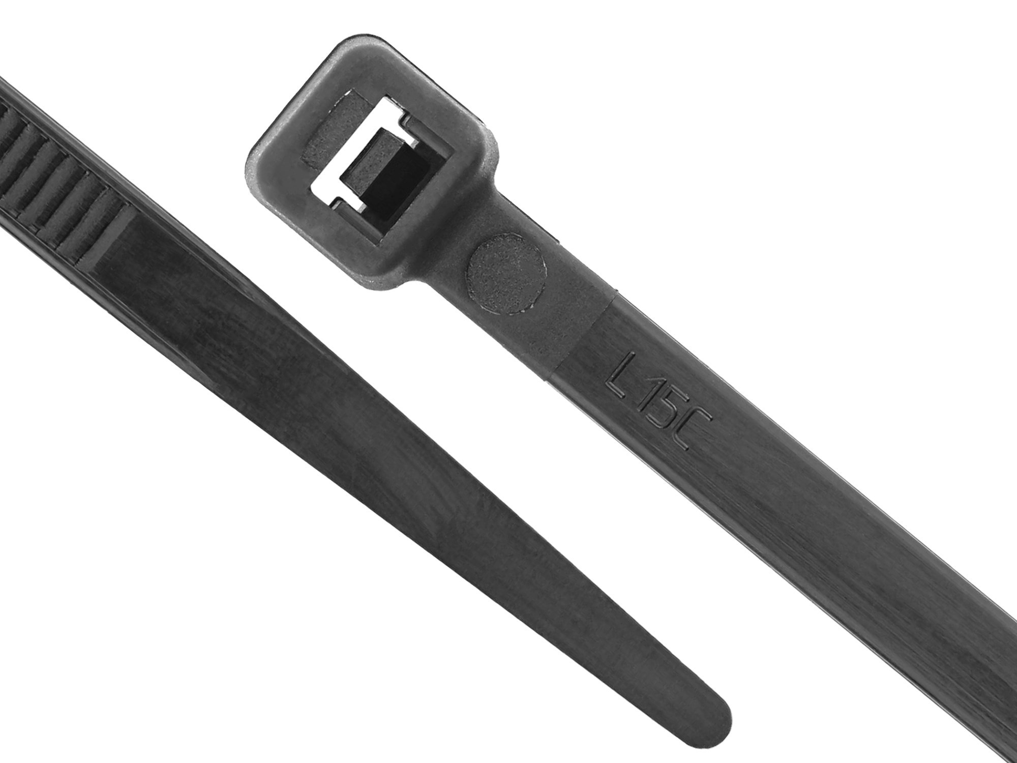 Qty-400 4" BLACK ZIP CABLE TIES Diameter 1/4" 7/8" Tensile 18lbs 