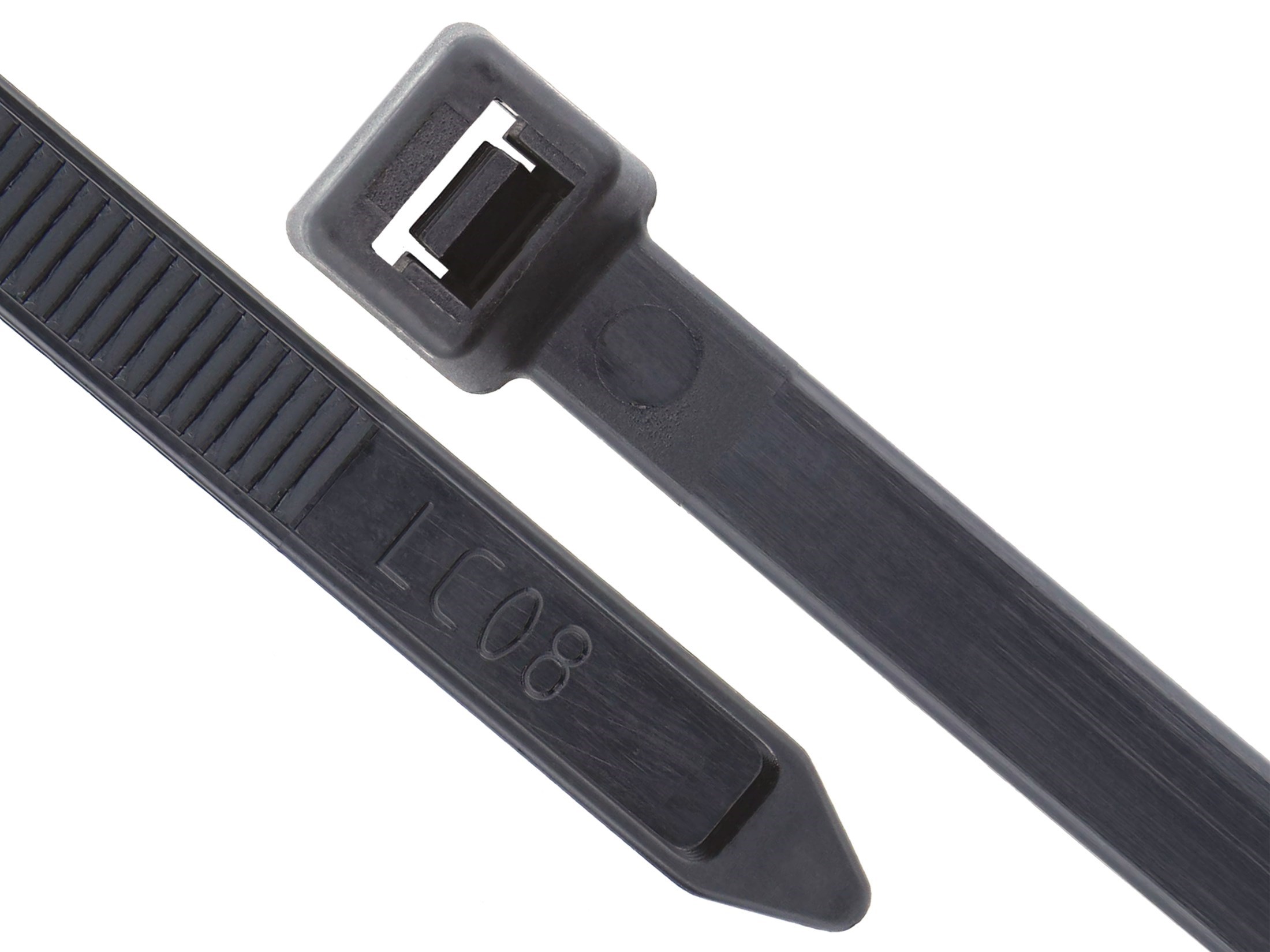 100 Pack 18" Black Zip Ties/Cable Ties Heavy Duty Nylon UV Resistant UL Scorpion 