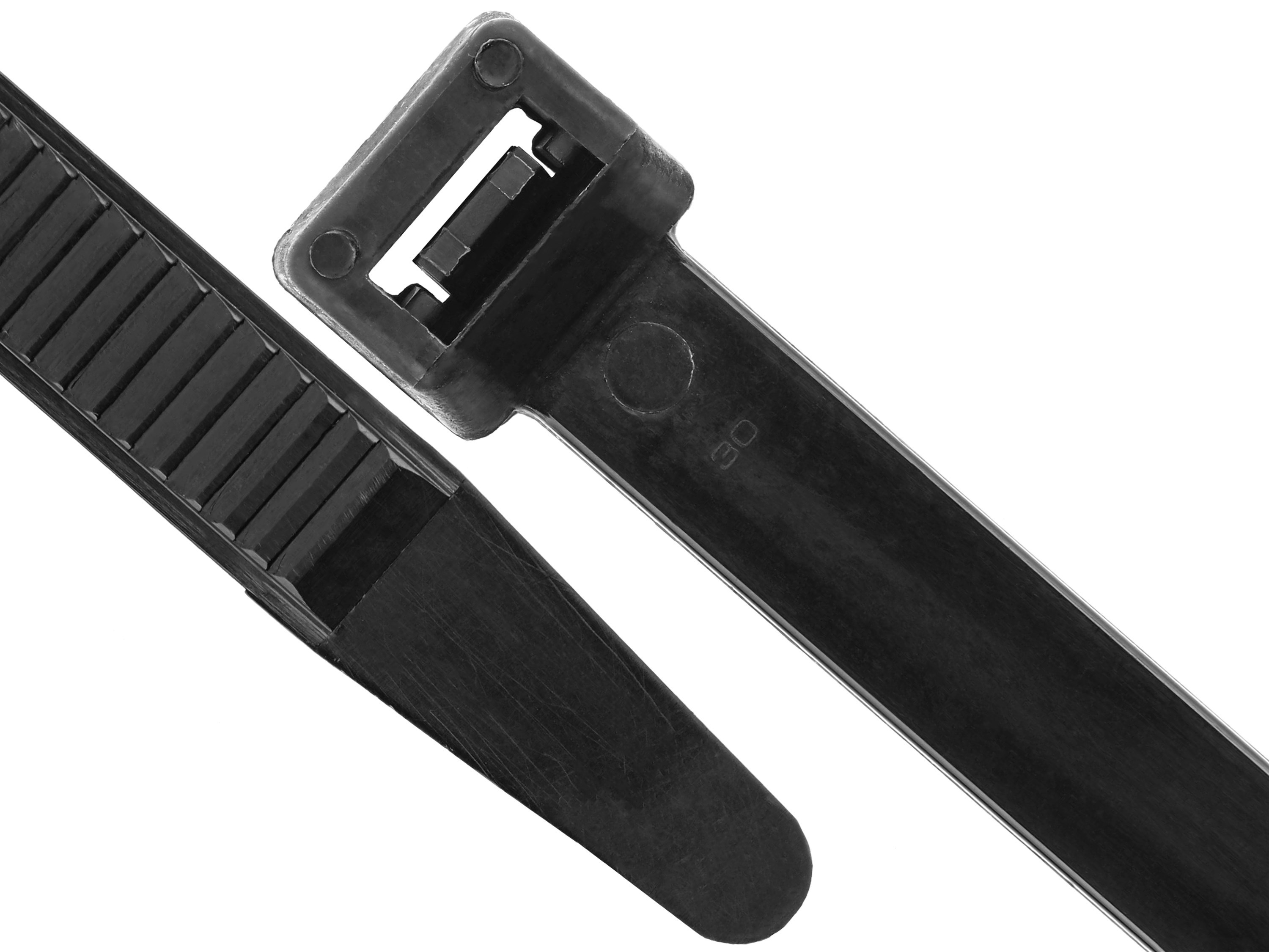 100 Pack 18" Black Zip Ties/Cable Ties Heavy Duty Nylon UV Resistant UL Scorpion 