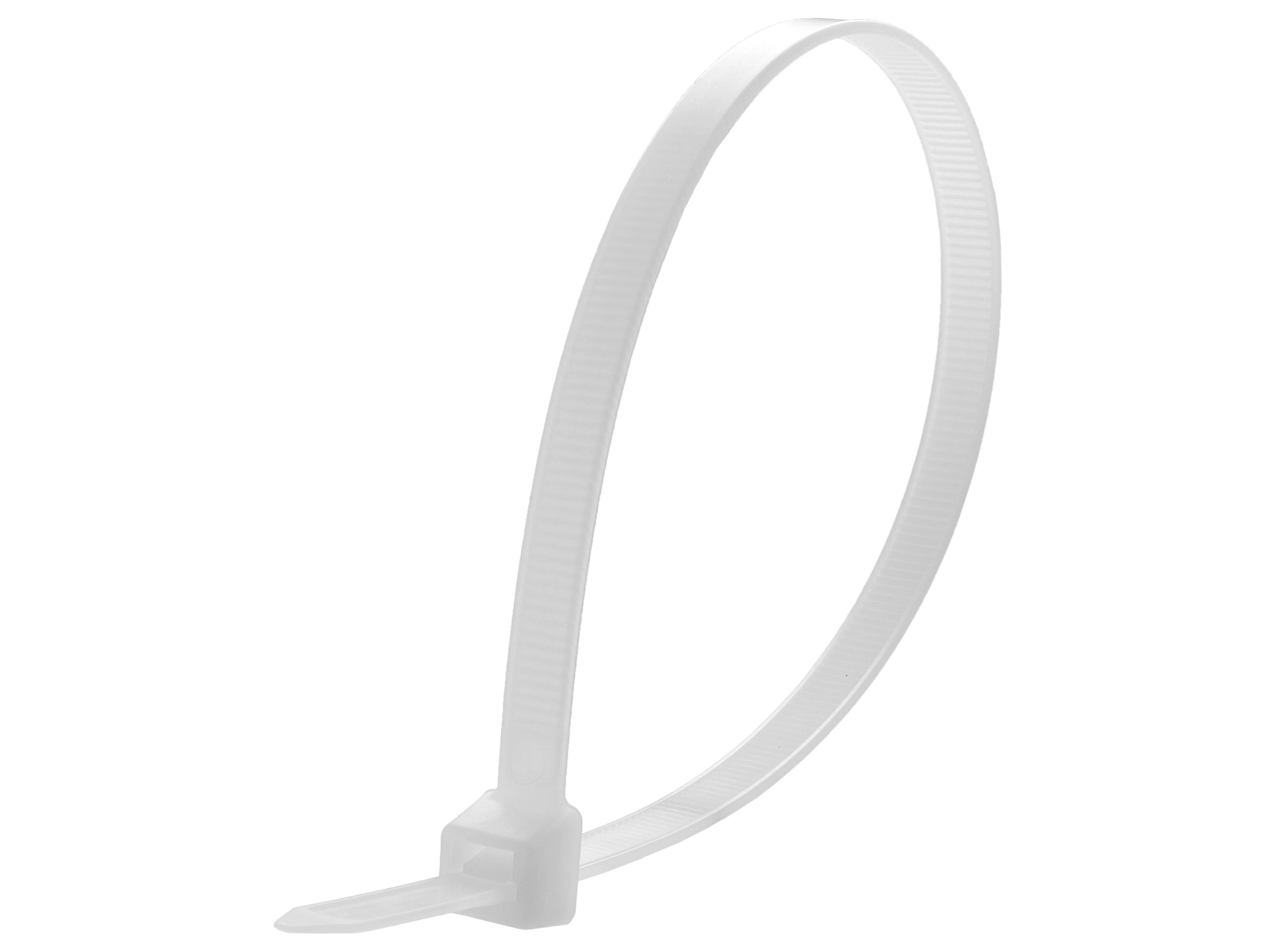 100 White Nylon Zip Ties Cable Ties  Plastic Ties 11"  About 12" High Strength 