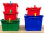 15 Inch Unlabeled Tamper Evident Tear Away Orange Plastic Seal Securing Boxes - 3 of 7