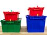 8 Inch Unlabeled Light-Duty Green Pull Tight Plastic Seal Securing Boxes - 2 of 4