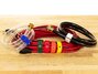 8 Inch Red Cinch Strap with Eyelet securing cables, hoses, and tubing - 2 of 7