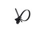 4 Inch Black Miniature Winged Push Mount Cable Tie - 0 of 4