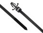 6 Inch UV Black Standard Winged Push Mount Cable Tie Head and Tail Ends - 1 of 4
