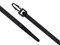 8 Inch UV Black Standard Push Mount Cable Tie Head and Tail Ends - 1 of 4