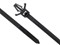 8 Inch UV Black Standard Winged Push Mount Cable Tie Head and Tail Ends - 1 of 4