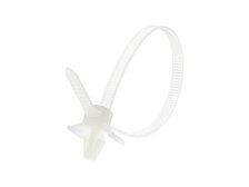 8 Inch Natural Standard Winged Push Mount Cable Tie