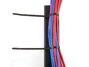 5 Inch UV Black Standard Winged Push Mount Cable Tie Securing Bundle for Server Racks - 2 of 4