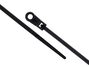 4 Inch Black Mount Head Cable Tie Head and Tail Ends - 1 of 4