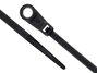 6 Inch Black Mount Head Cable Tie Head and Tail Ends - 1 of 4