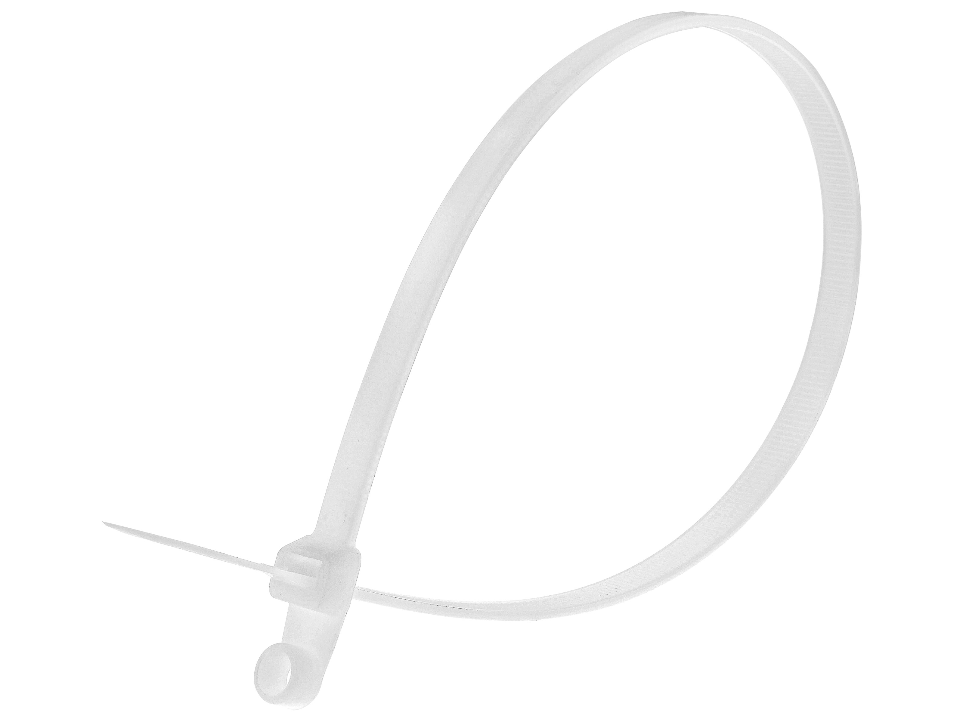 100 Pack 16 Inch Natural Heavy Duty Mount Head Cable Tie