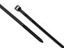 4 Inch Black Miniature Releasable Cable Tie Head and Tail Ends - 1 of 4