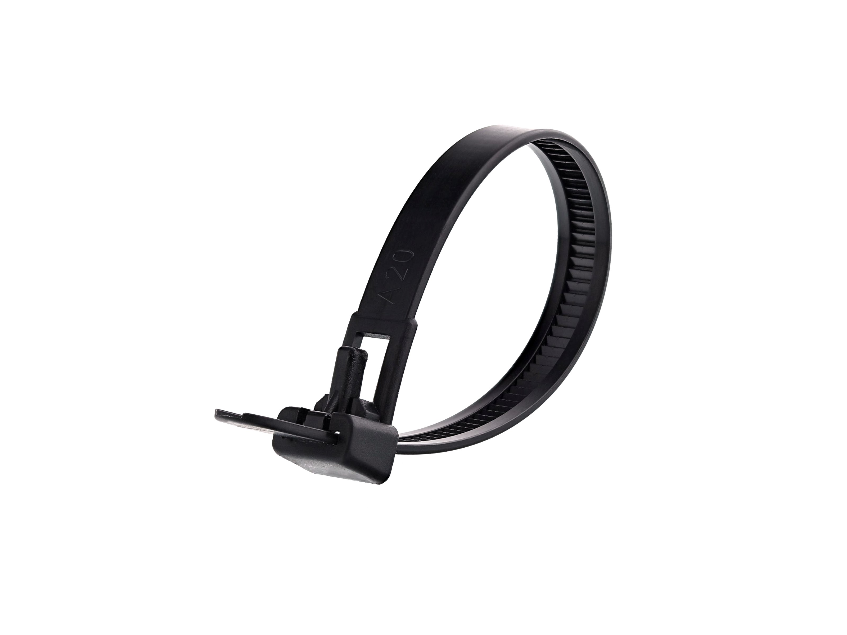 Releasable Reusable Zip Ties 12 Inch Heavy Duty Zip Tie Thick Black Cable Ties
