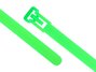 10 Inch Flourescent Green Standard Releasable Cable Tie Head and Tail Ends - 1 of 4