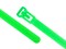 12 Inch Flourescent Green Standard Releasable Cable Tie Head and Tail Ends - 1 of 4