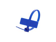 Inside Flag 4 Inch Blue Miniature ID Cable Tie Loop