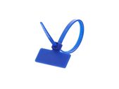 Outside Flag 4 Inch Blue Miniature ID Cable Tie Loop	