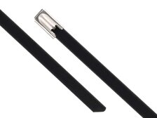 20 Inch Standard Plastic Coated Stainless Steel Cable Tie Head and Tail