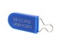 Blue Plastic Padlock Security Seal with Metal Wire Locked and Secured - 1 of 4