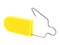 Yellow Blank Plastic Padlock Security Seal with Metal Wire - 0 of 4