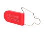 Red Plastic Padlock Security Seal with Metal Wire - 0 of 4