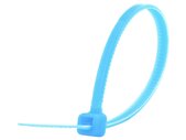 4 Inch Fluorescent Blue Miniature Cable Tie