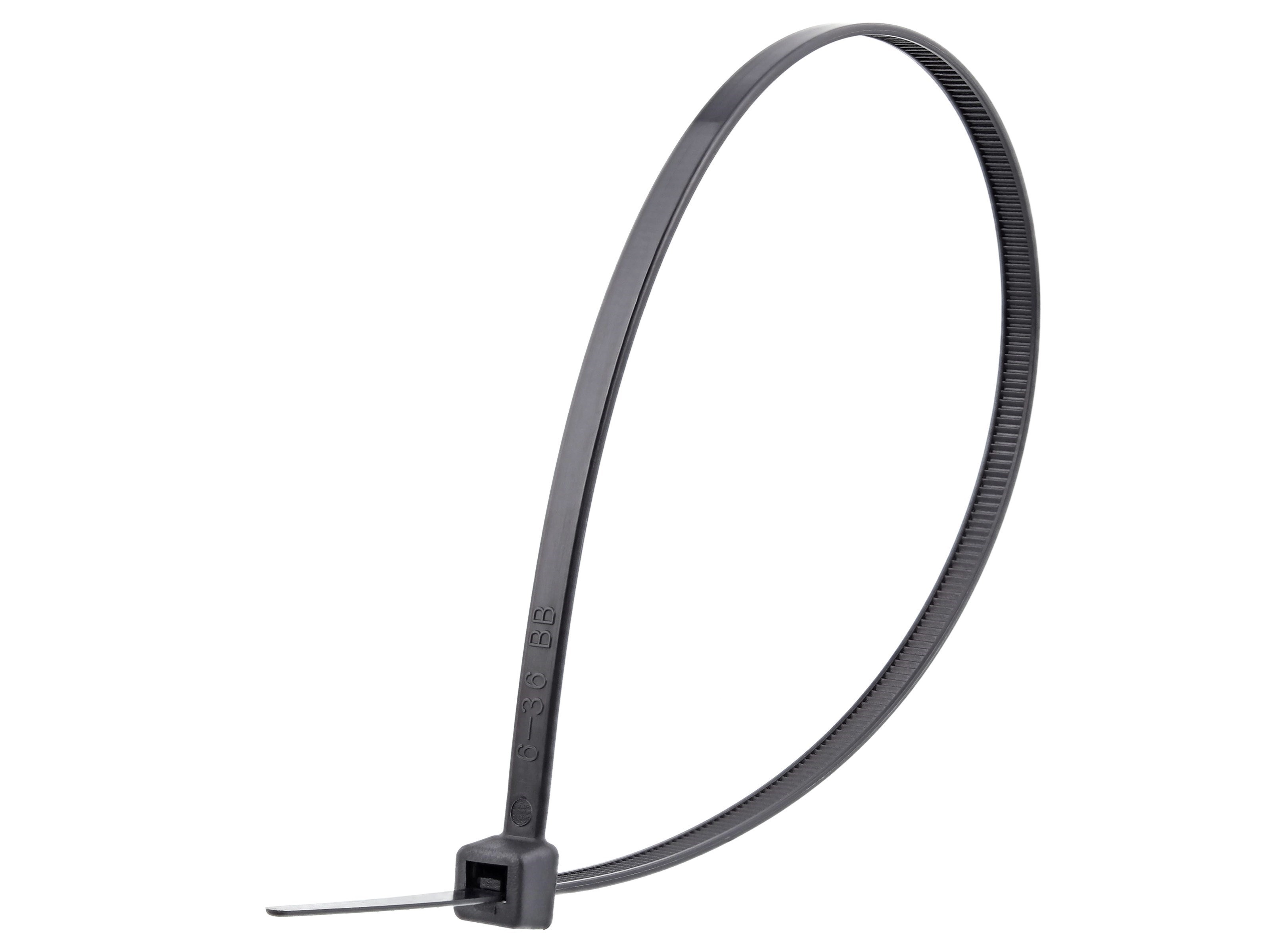 QTY 1000   7" BLK Nylon Cable Zip Ties 50LB 7-50-UV-1000 