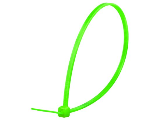 8 Inch Fluorescent Green Miniature Cable Tie