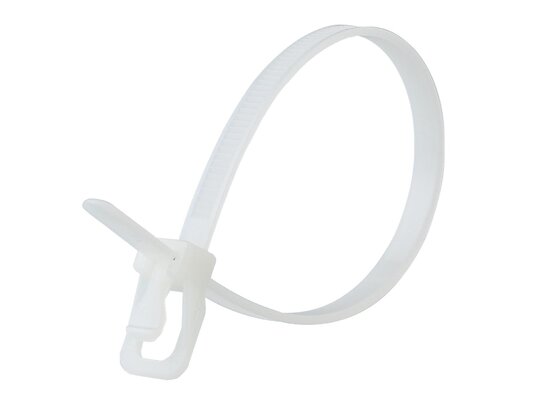 Picture of RETYZ EveryTie 14 Inch White Releasable Tie -20 Pack