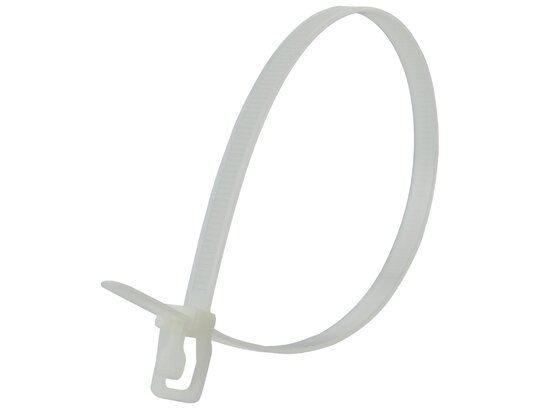 Picture of RETYZ WorkTie 14 Inch White Releasable Tie - 20 Pack