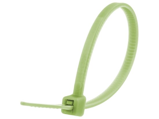 Picture of 4 Inch Pear Green Miniature Nylon Cable Tie - 500 Pack