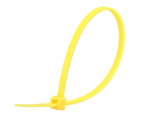 6 Inch Yellow Miniature Cable Tie