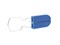 Picture of Blue Plastic Padlock Security Seal with Large Metal Wire Ring - 100 Pack - 2 of 4